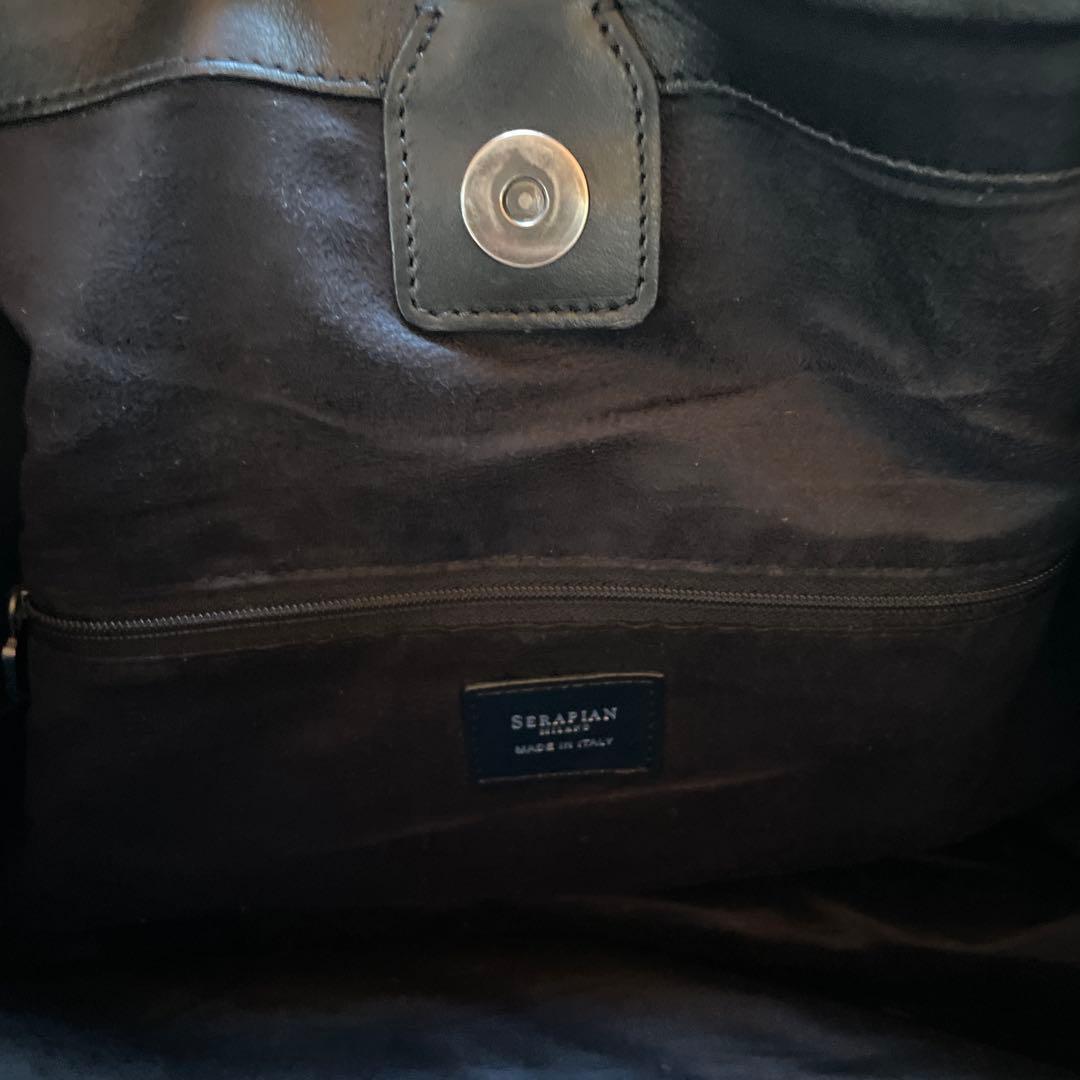 SERAPIAN ブラック トートバッグ