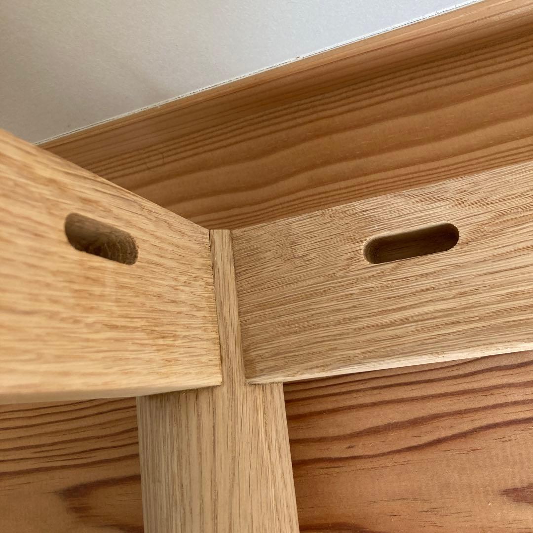 無垢　オーク材　テーブル脚