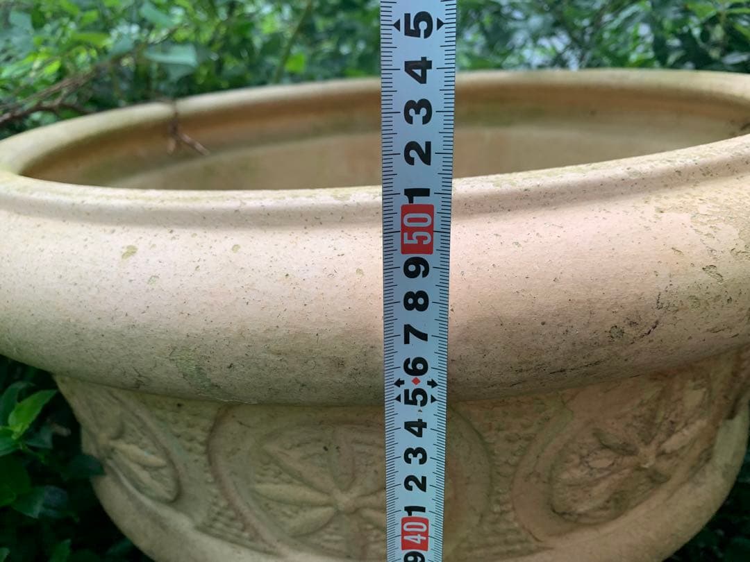 状態のよいアンティーク特大植木鉢　　 　シャビー感たっぷり❣️