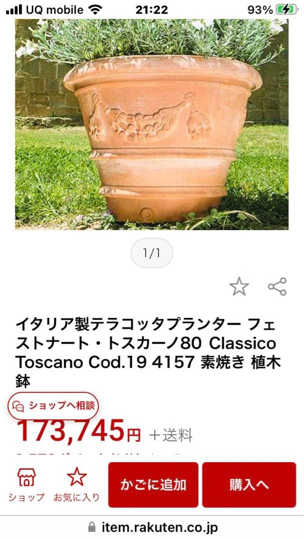 状態のよいアンティーク特大植木鉢　　 　シャビー感たっぷり❣️