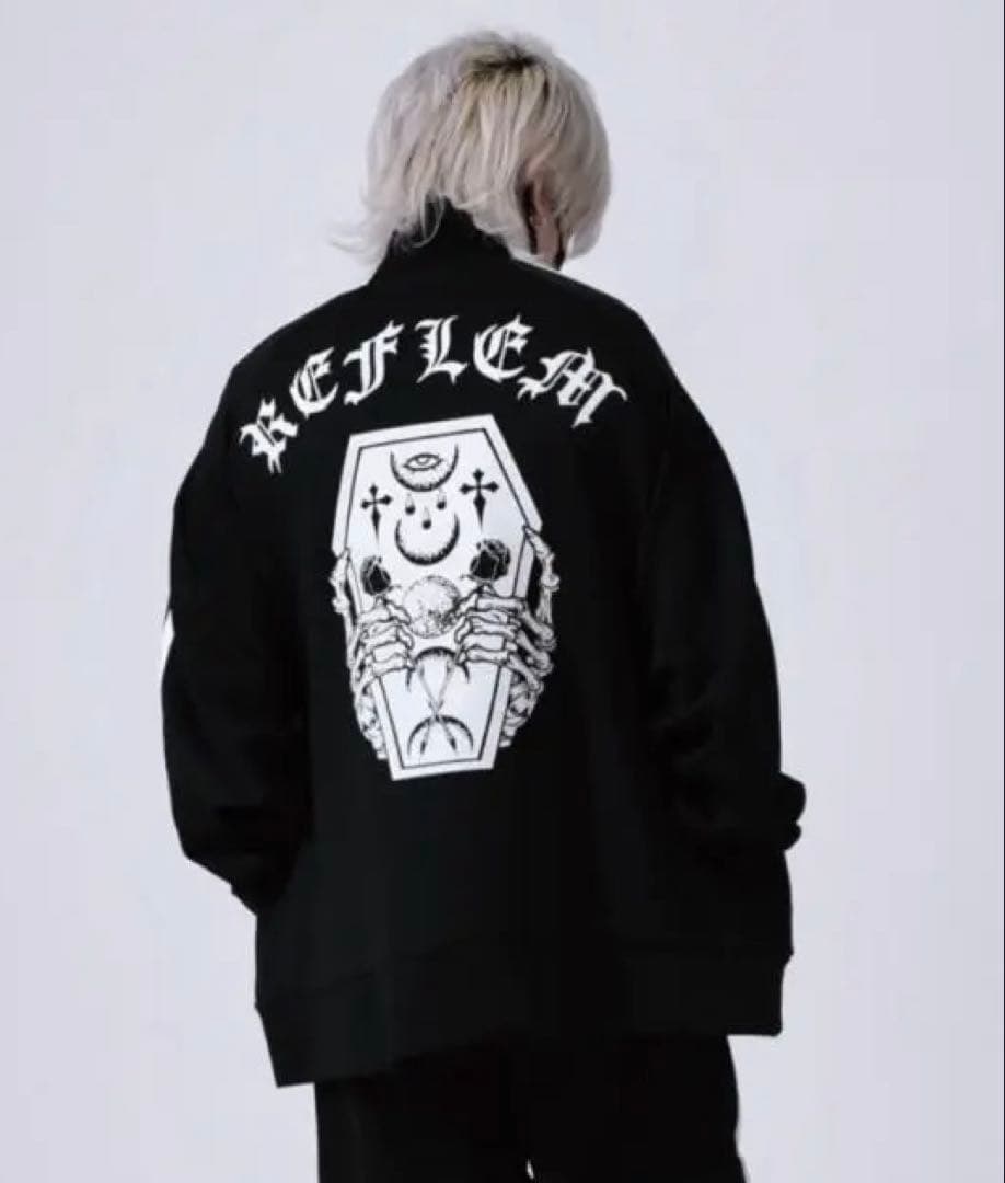 『REFLEM/レフレム』コフィンプリントトラックジャケット ジャージ サブカル