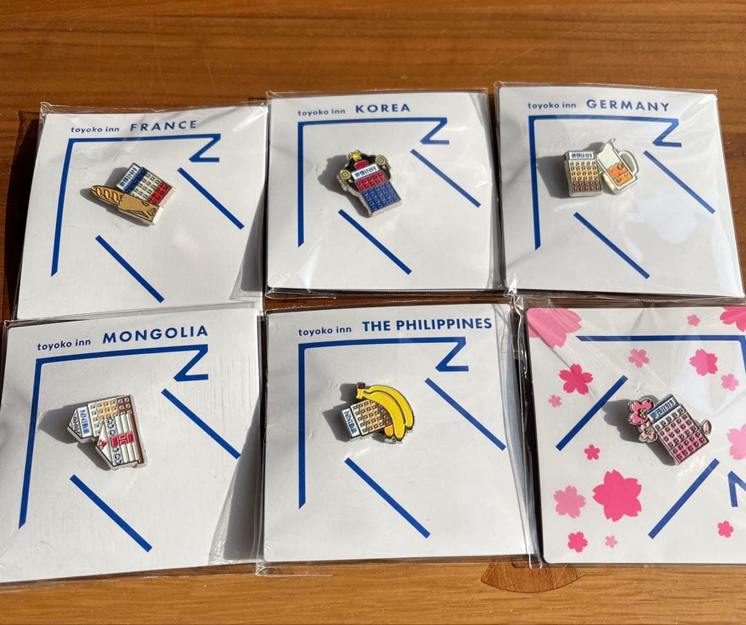 東横イン ご当地GENKIバッジ 受験生応援プラン限定 海外前種類 計6個セット