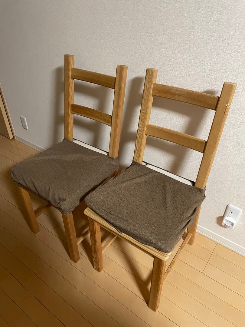 【IKEA】LERHAMN チェア ライトアンティークステイン