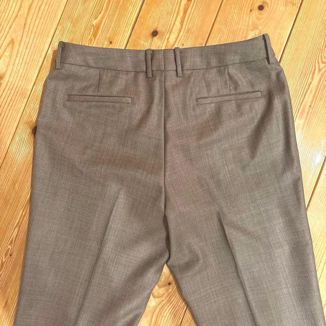 パンツスーツ　スーツ　ベージュ　イタリア高級生地「REDA」オールシーズン