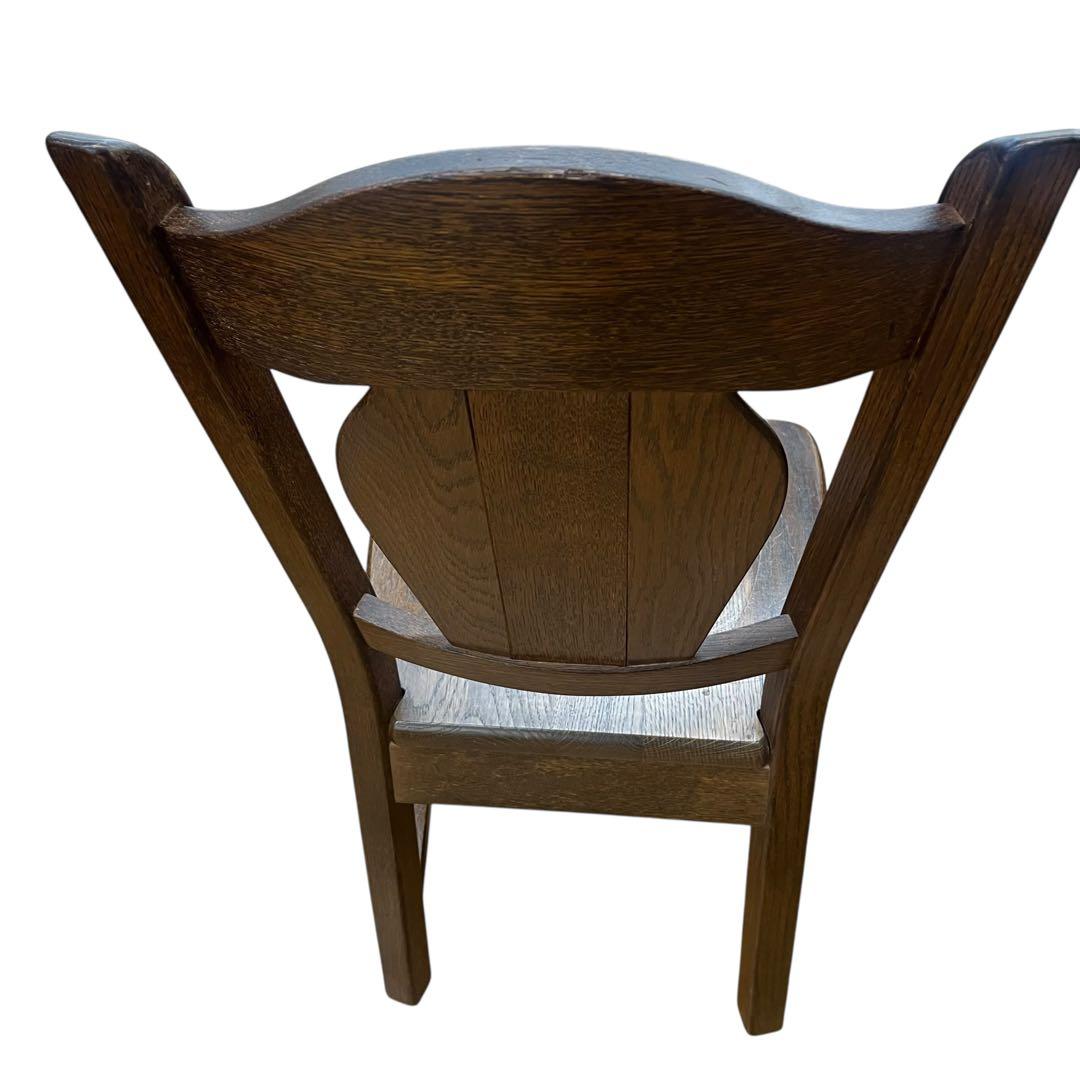 美品　起立木工　オランダ製　オーク無垢　2脚セッ