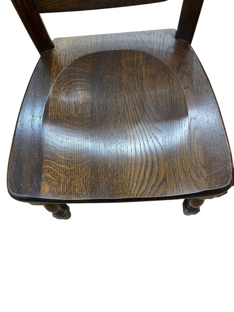 美品　起立木工　オランダ製　オーク無垢　2脚セッ