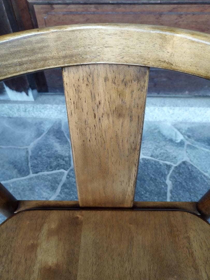 無垢　木製　ダイニングチェア　レトロカントリー　①