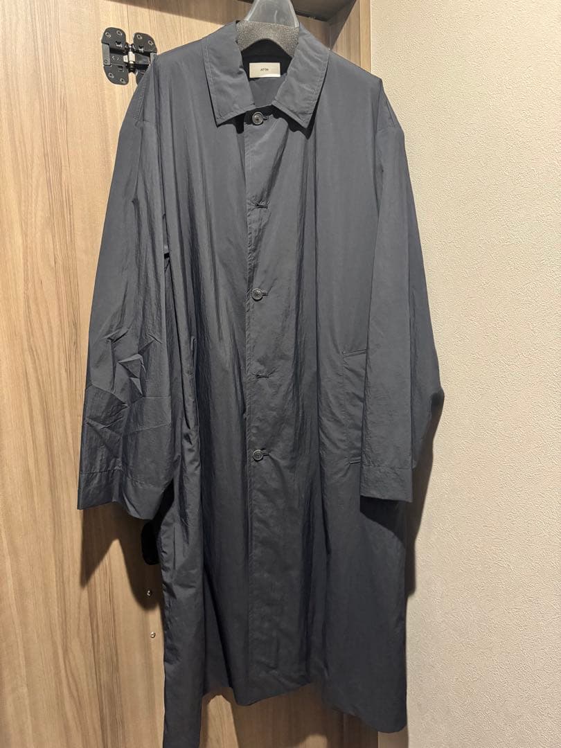 ATON トラベルナイロンコート ブラック サイズ2