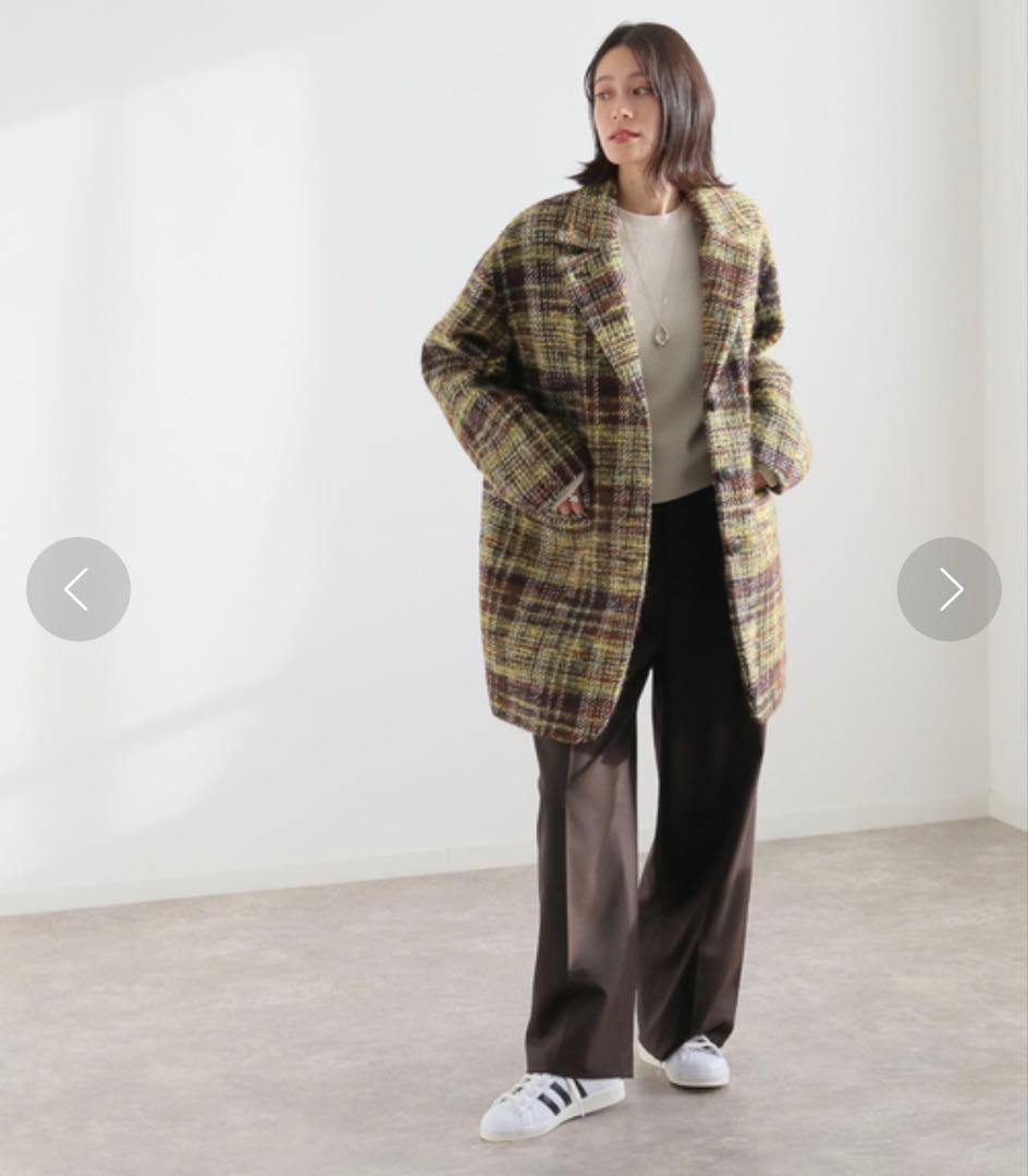 美品　2023 JOURNAL STANDARD ループツイードテーラーコート