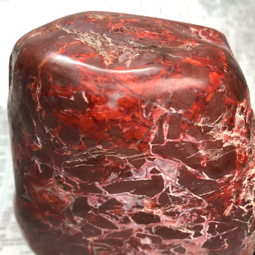 旧家蔵出　天然石　雞血石 肉厚　インテリア　宝物　時代物　開運へ　縁起物　置物