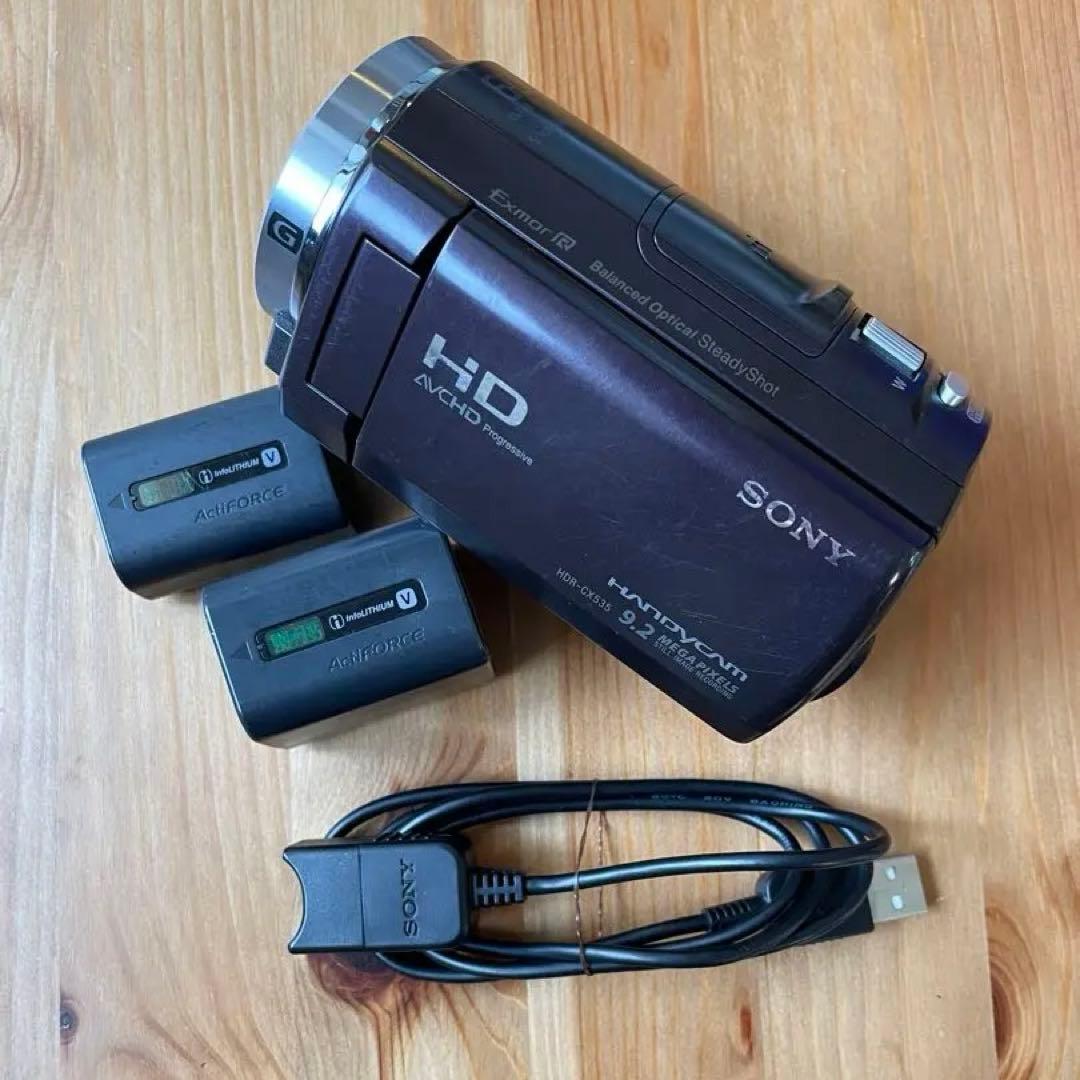 Sony Handycam HDR‑CX535（ブラウン）4点セット