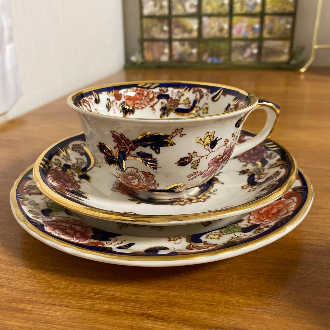 一粒で2度美味しい　メイソンズ　ブルーマンダレイ　カップ2種　ソーサー　プレート