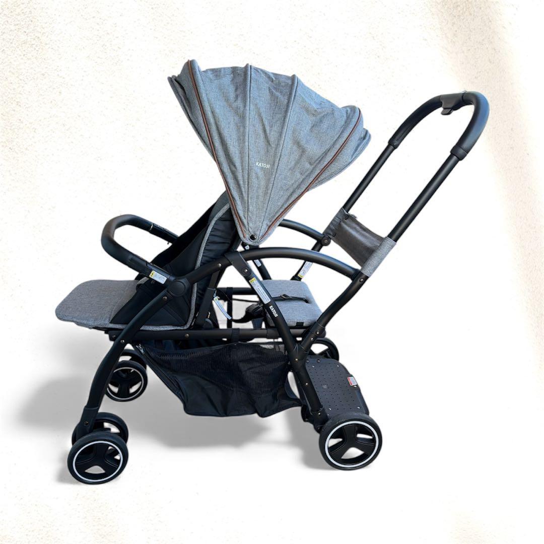 koko!⭐︎　KATOJIカトージ２シーター二人乗りベビーカーグレー
