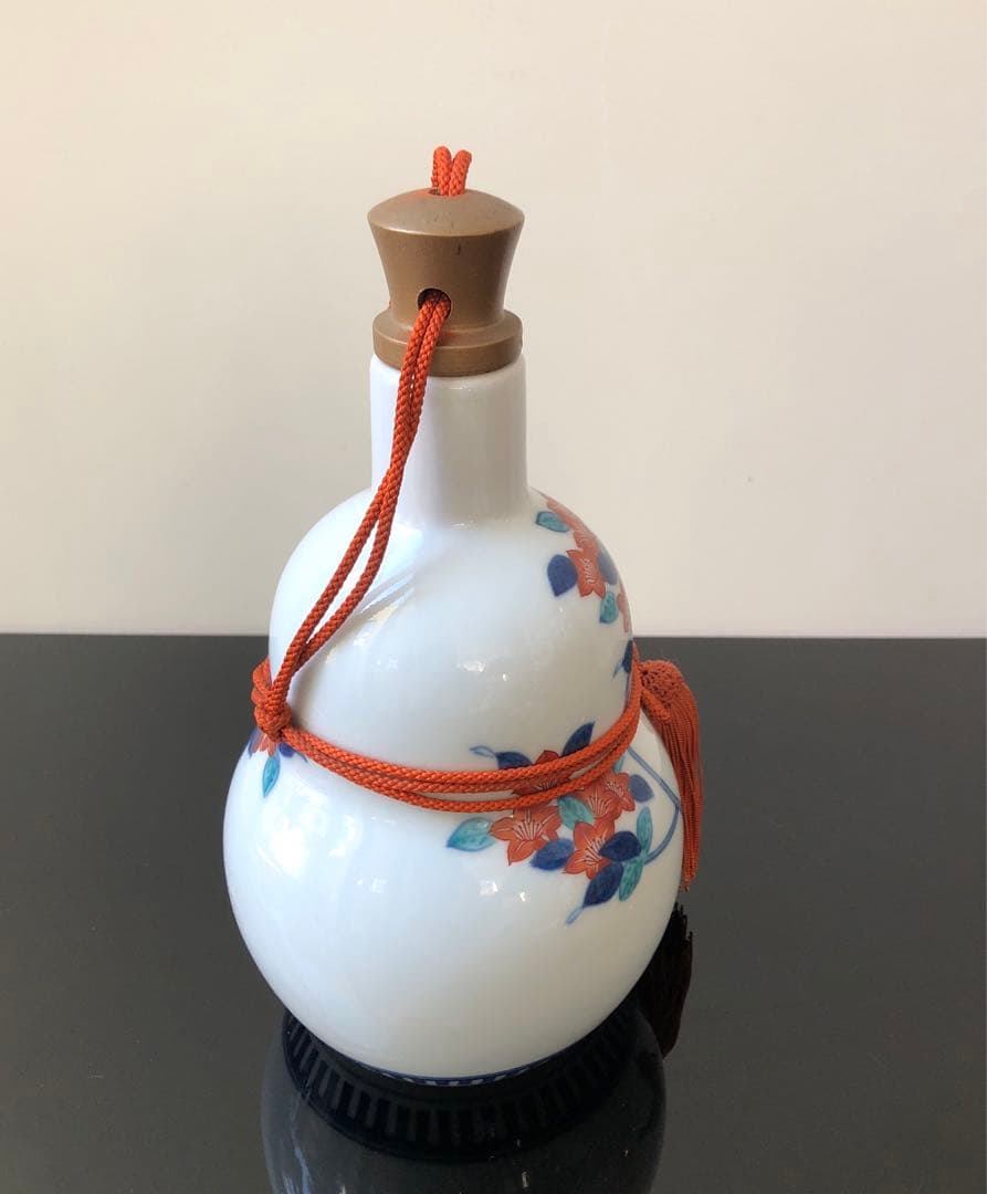 今泉今右衛門　錦花絵　徳利