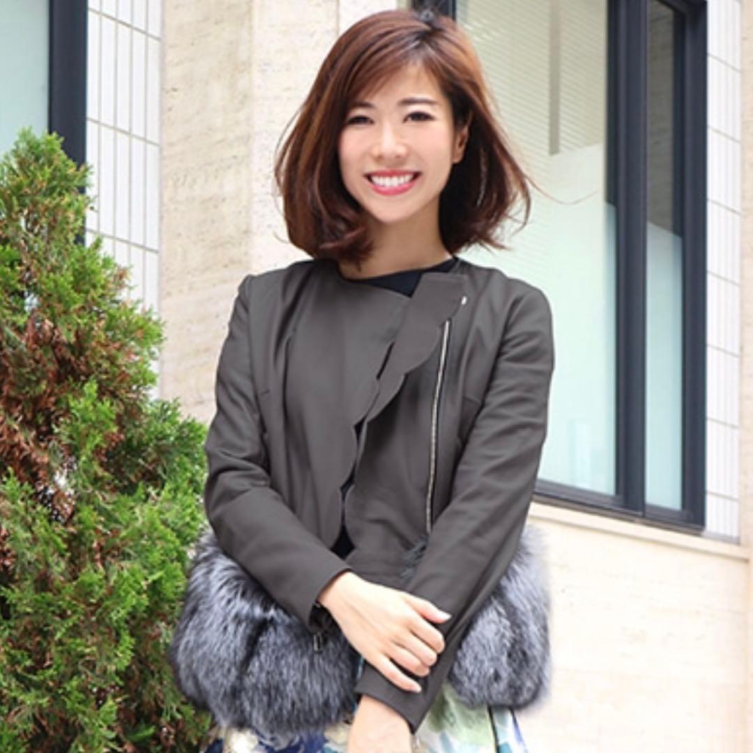 ミスアドラ ラム革FOXファーレザージャケット検） フォクシー　FOXEY