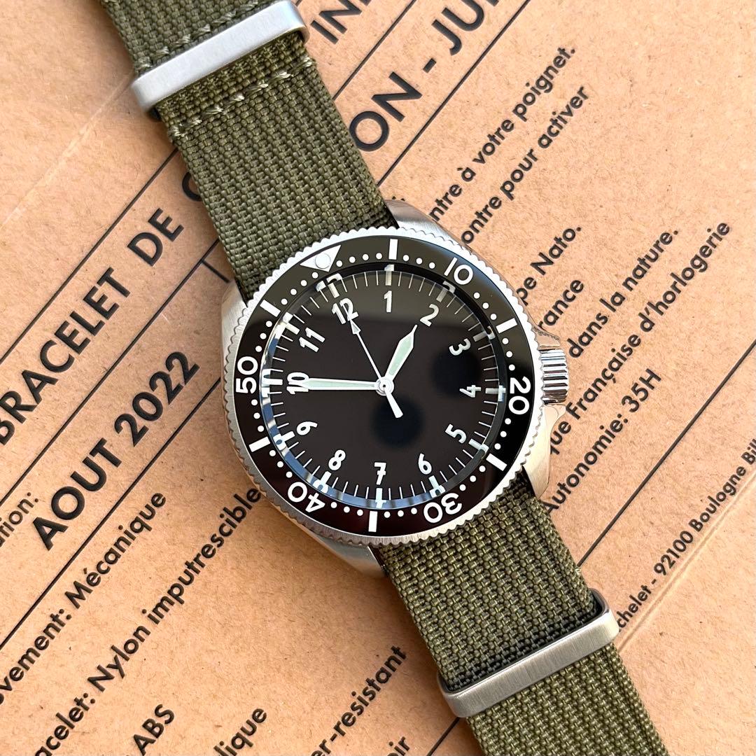 7S26 カスタム ミリタリーウォッチ ダイバーズ 自動巻き