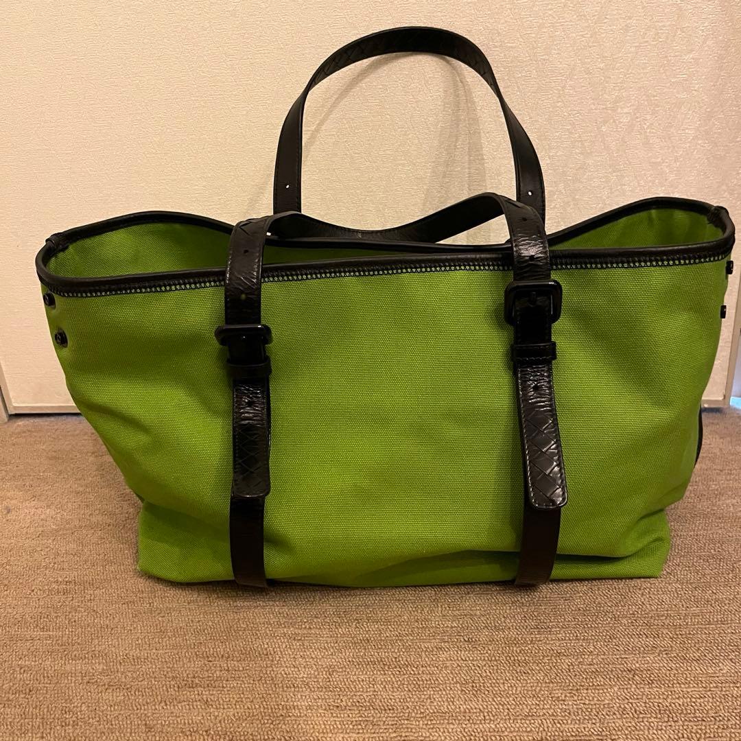BOTTEGA VENETA トートバッグ グリーン イントレチャート