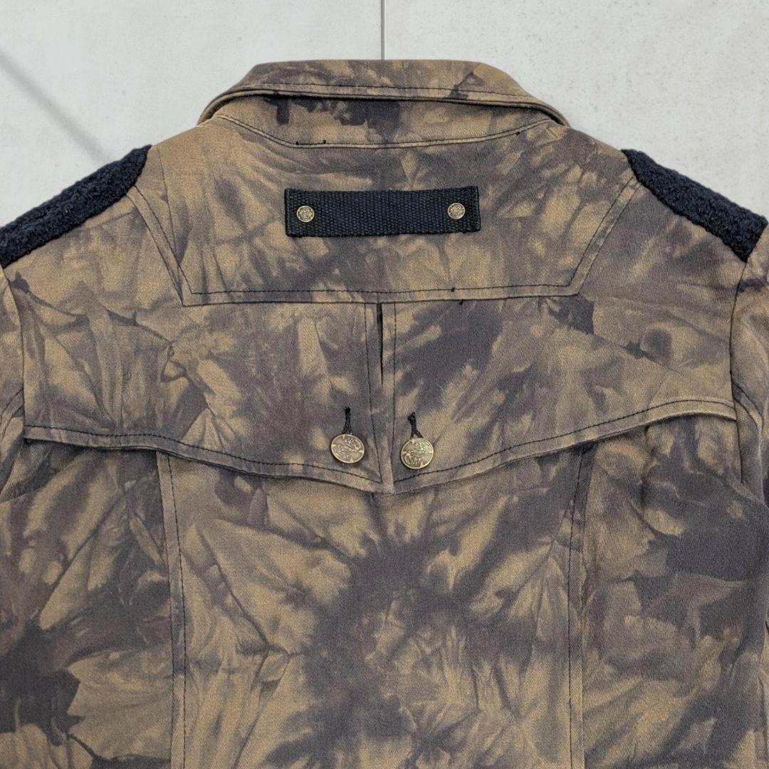 【美品】オッズオンジャパン 短丈 ミリタリージャケット 龍刺繍　個性的