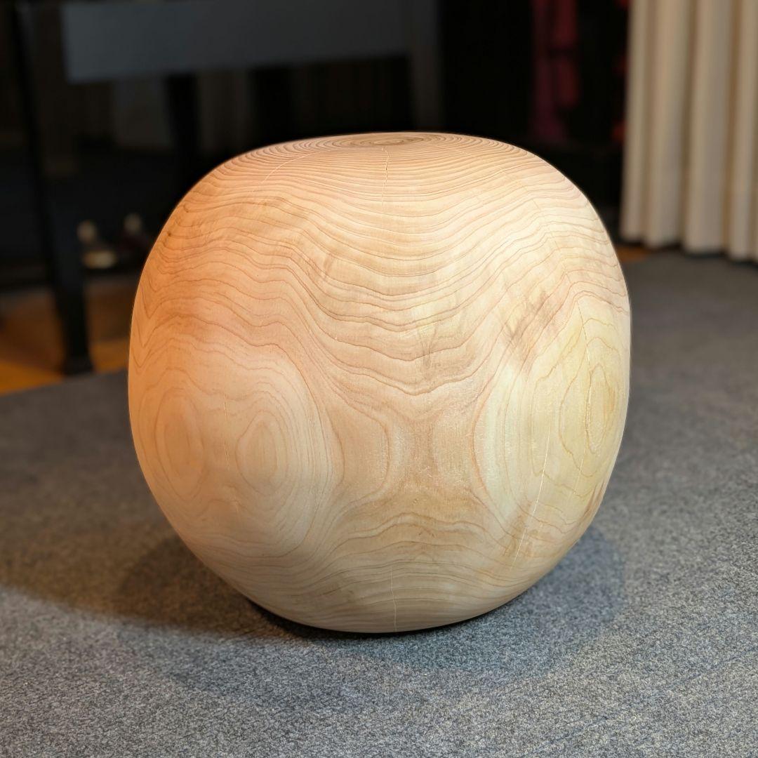 ごっち　檜　丸型　丸太　椅子　スツール　高さ約31㎝