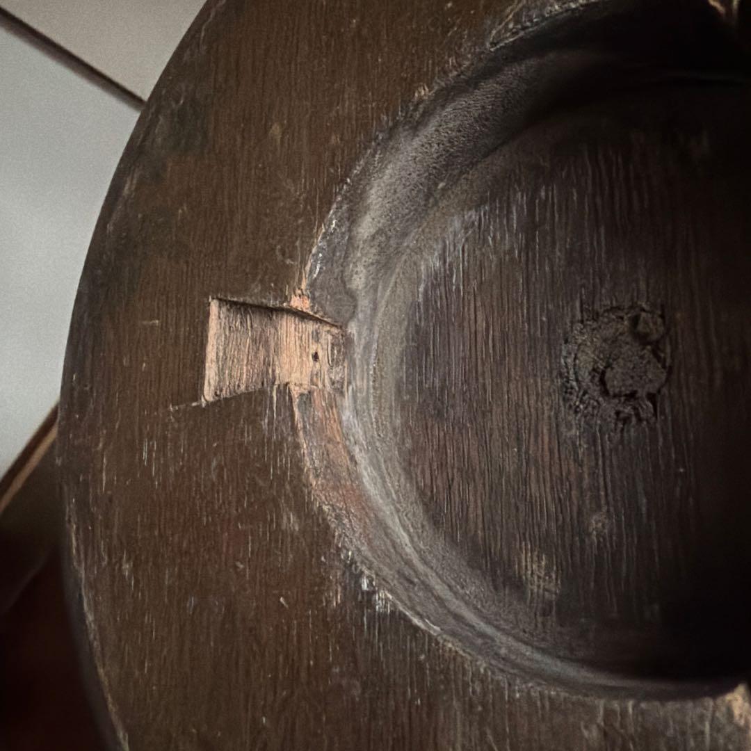 木製灰皿スタンド 昭和レトロ