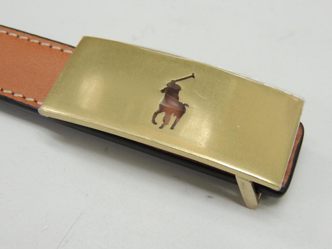 定価33000円 Polo ID リバーシブル ヴァケッタ レザー ベルト