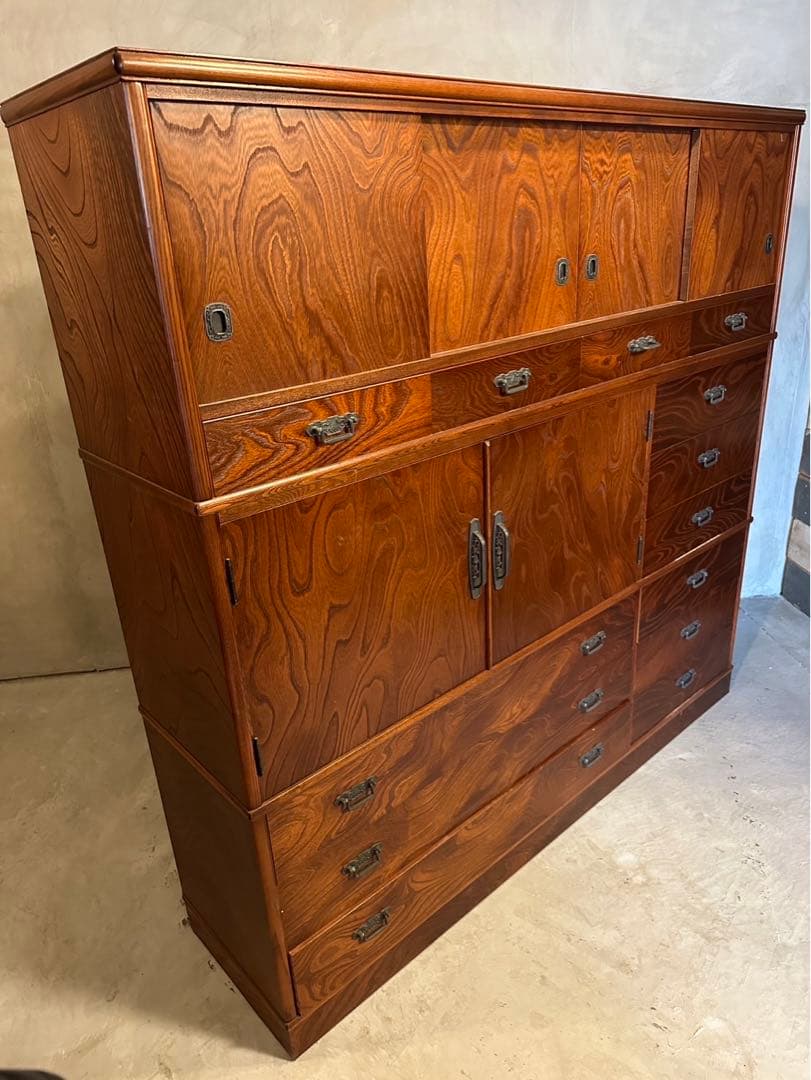 【東京都内23区配送無料】 和箪笥　チェスト　収納　たんす　店舗什器　180cm