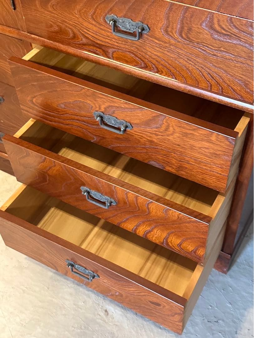 【東京都内23区配送無料】 和箪笥　チェスト　収納　たんす　店舗什器　180cm