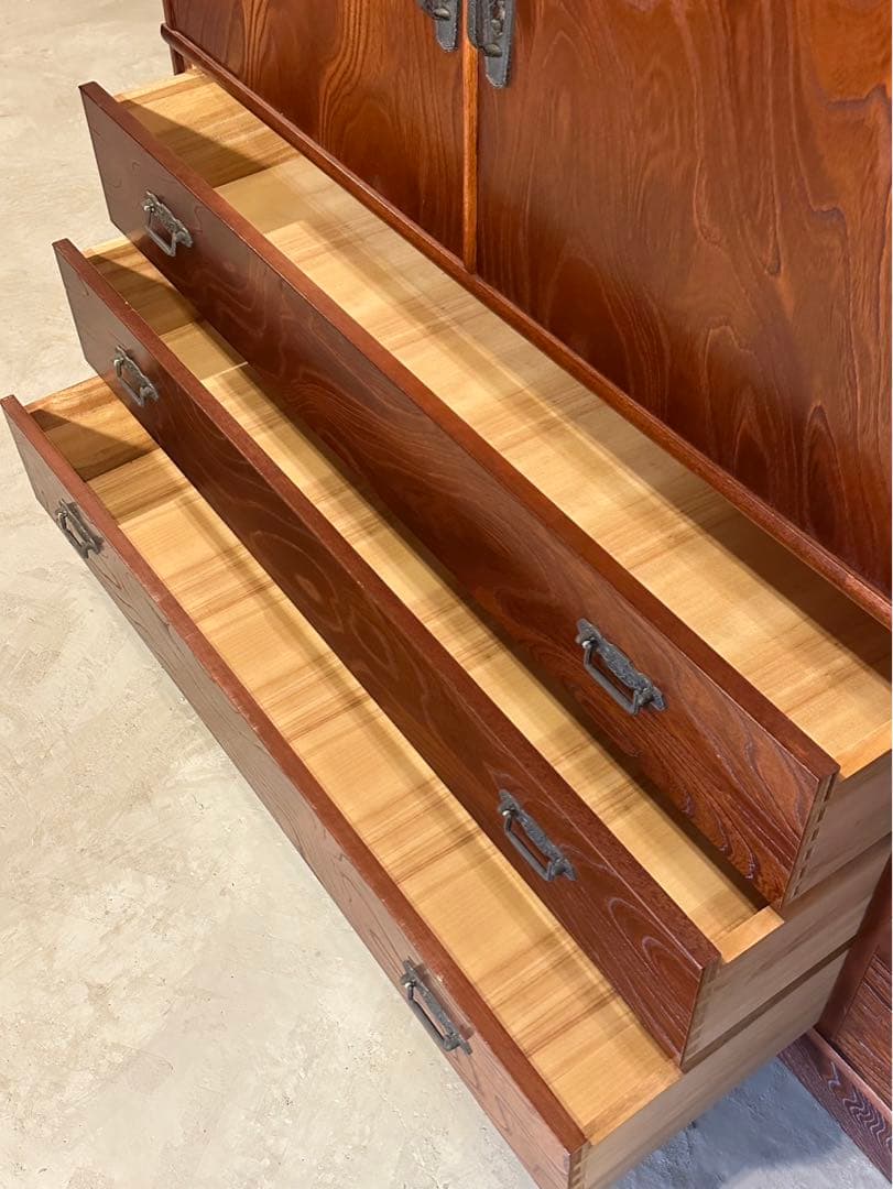 【東京都内23区配送無料】 和箪笥　チェスト　収納　たんす　店舗什器　180cm