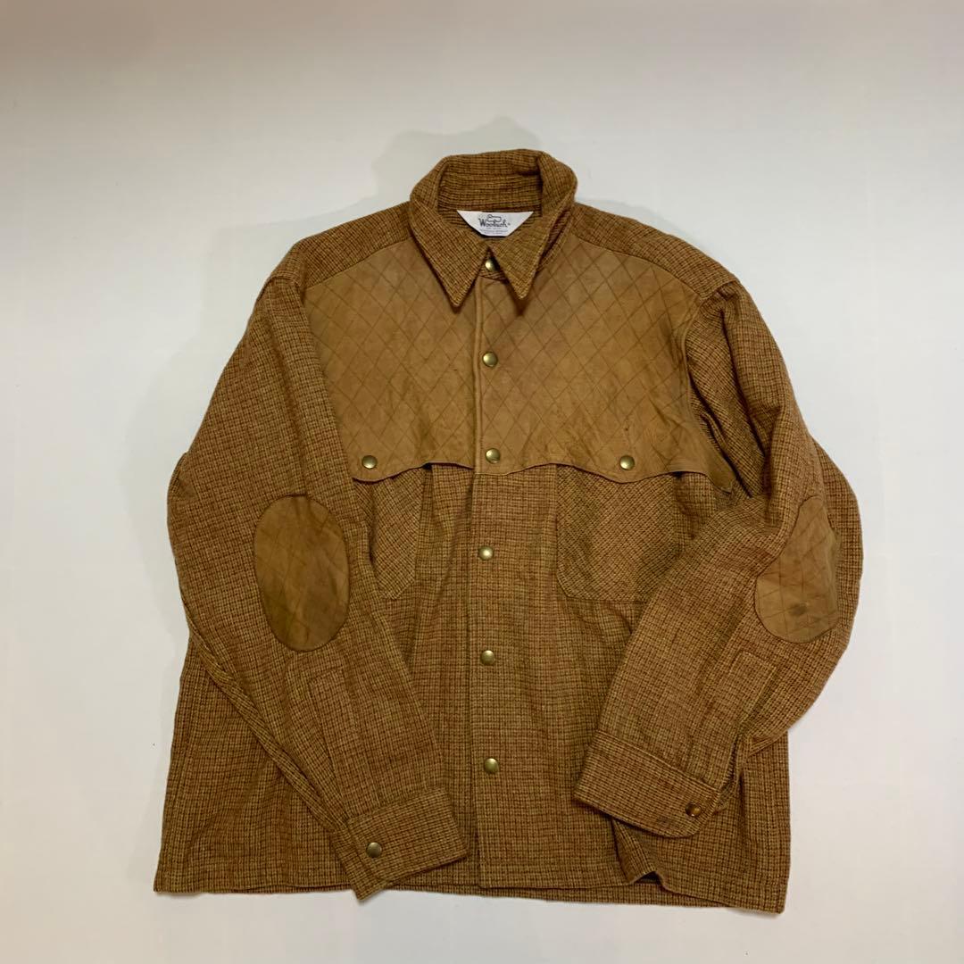 70s Woolrich vintage ウール レザー ジャケット polo
