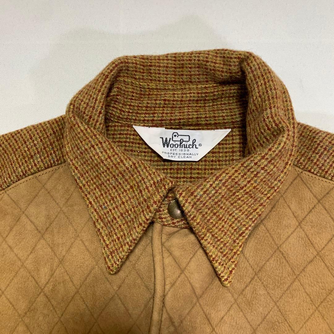 70s Woolrich vintage ウール レザー ジャケット polo
