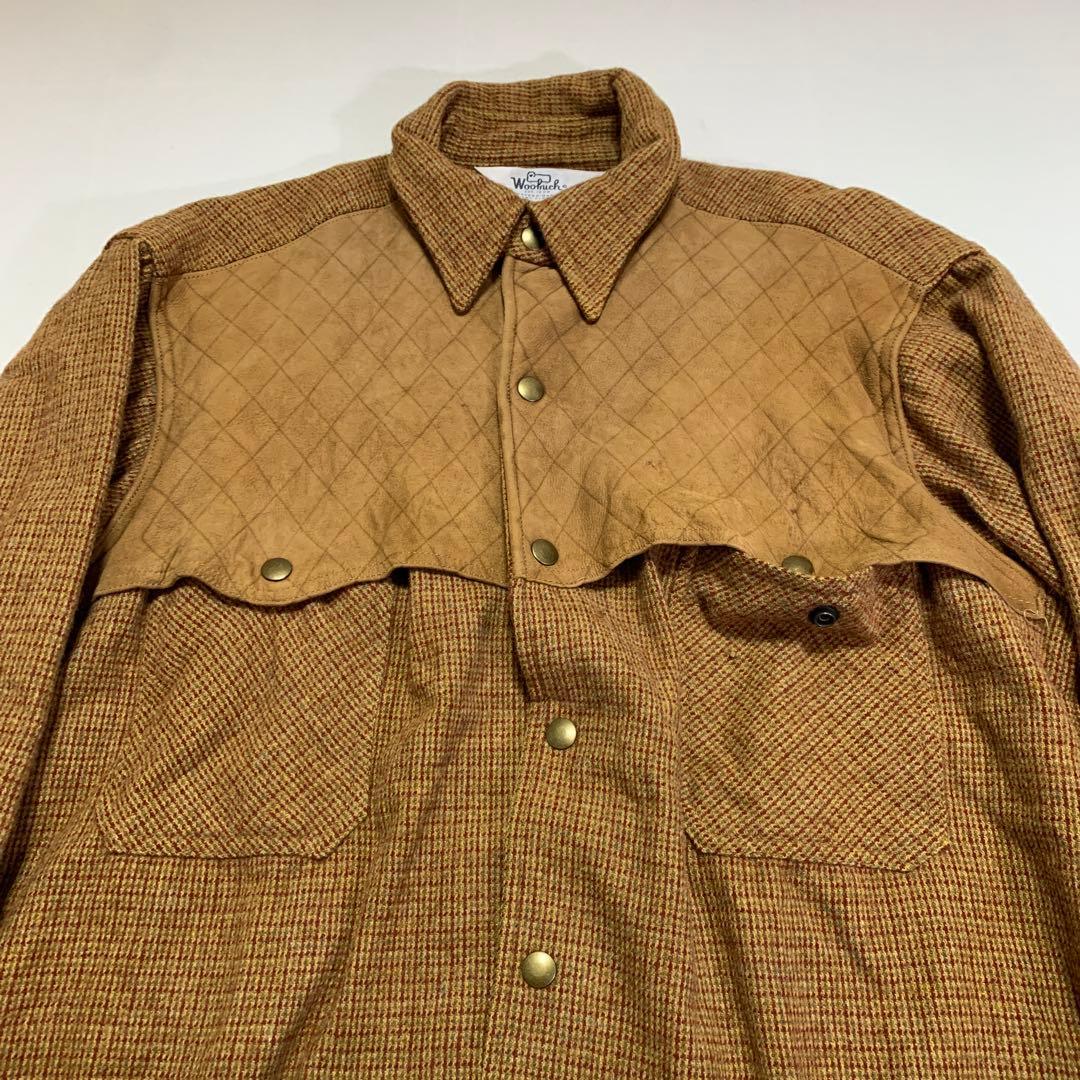70s Woolrich vintage ウール レザー ジャケット polo
