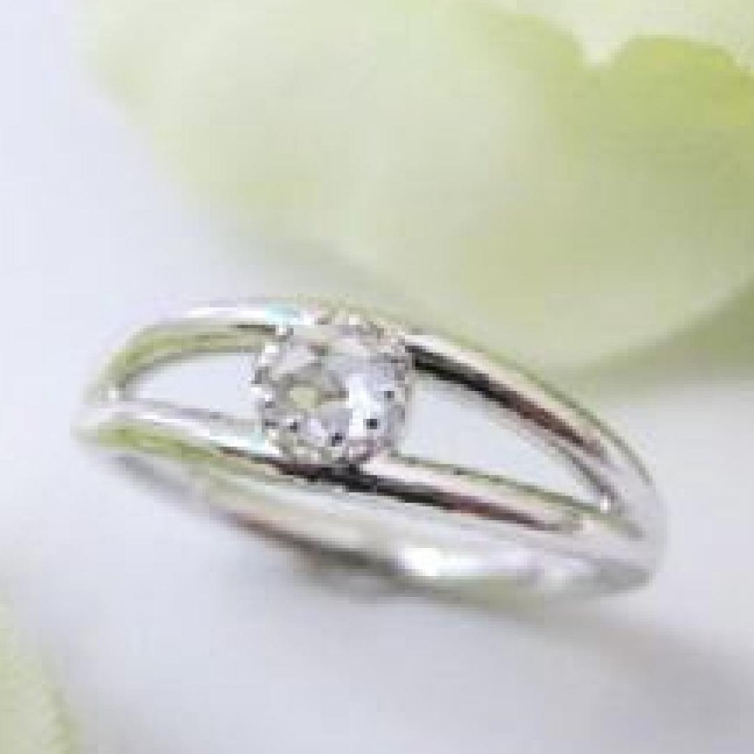 ◇２点セット ローズカットのリングとペンダントネックレス　ホワイトトパーズ流線