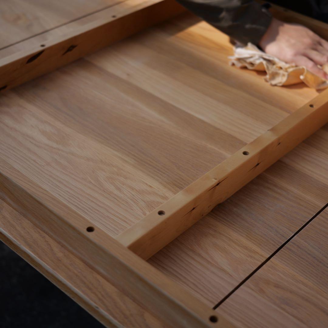 フルメンテ済み無印良品オーク無垢ダイニングテーブル【天板のみ】140×80×72