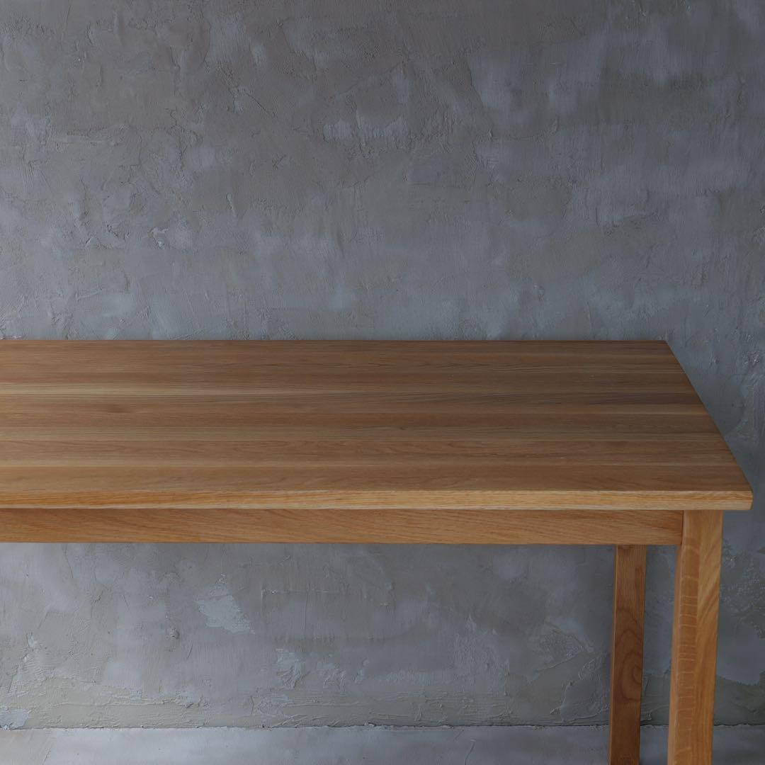 フルメンテ済み無印良品オーク無垢ダイニングテーブル【天板のみ】140×80×72