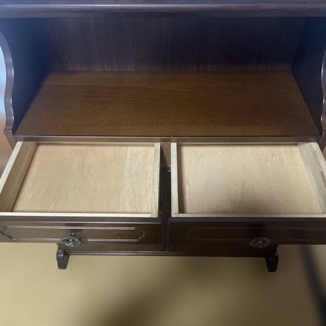 オールドカリモク ビンテージ 木製 キャビネット コロニアル