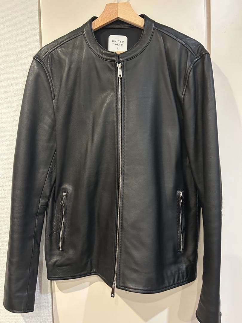 UNITED TOKYO シングルライダースジャケット サイズ3