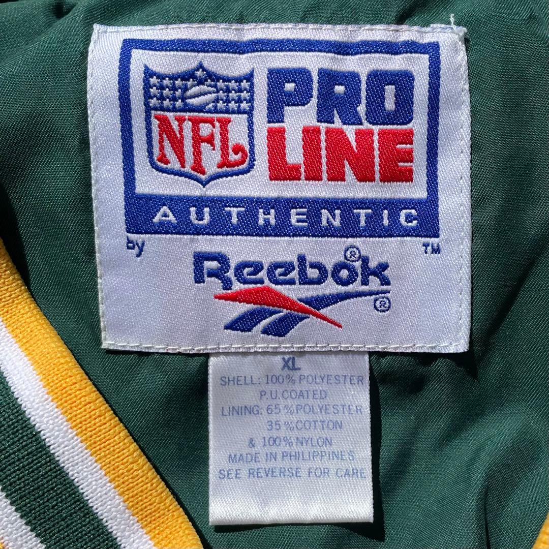 Reebok × NFL グリーンベイ パッカーズ XL 古着 プルジャケット