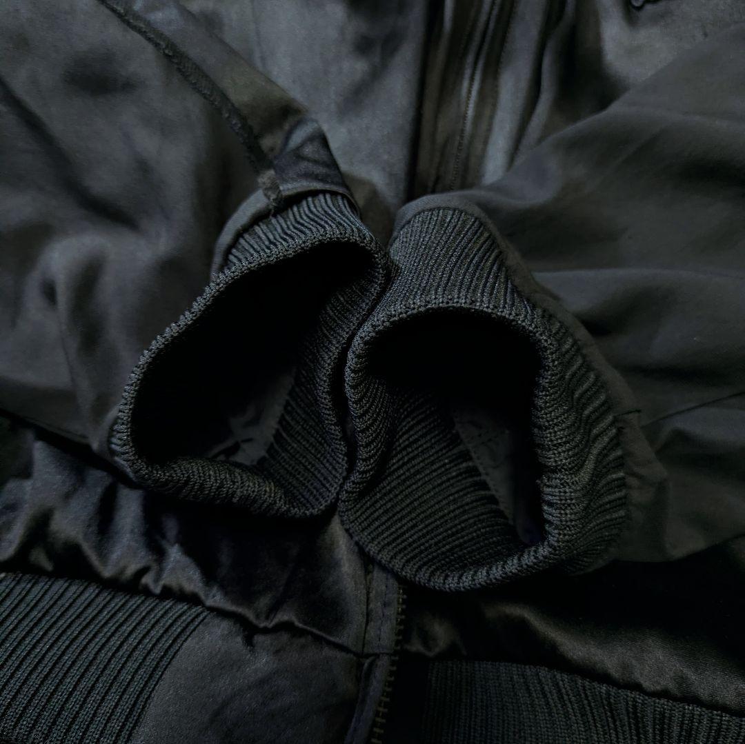 MASU リバーシブル　スカジャン ma-1　シルク100％　ブラック