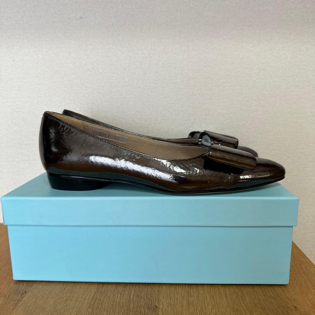 【未使用】ヨシト シルバー ビッグリボンパンプス　定価¥31,900