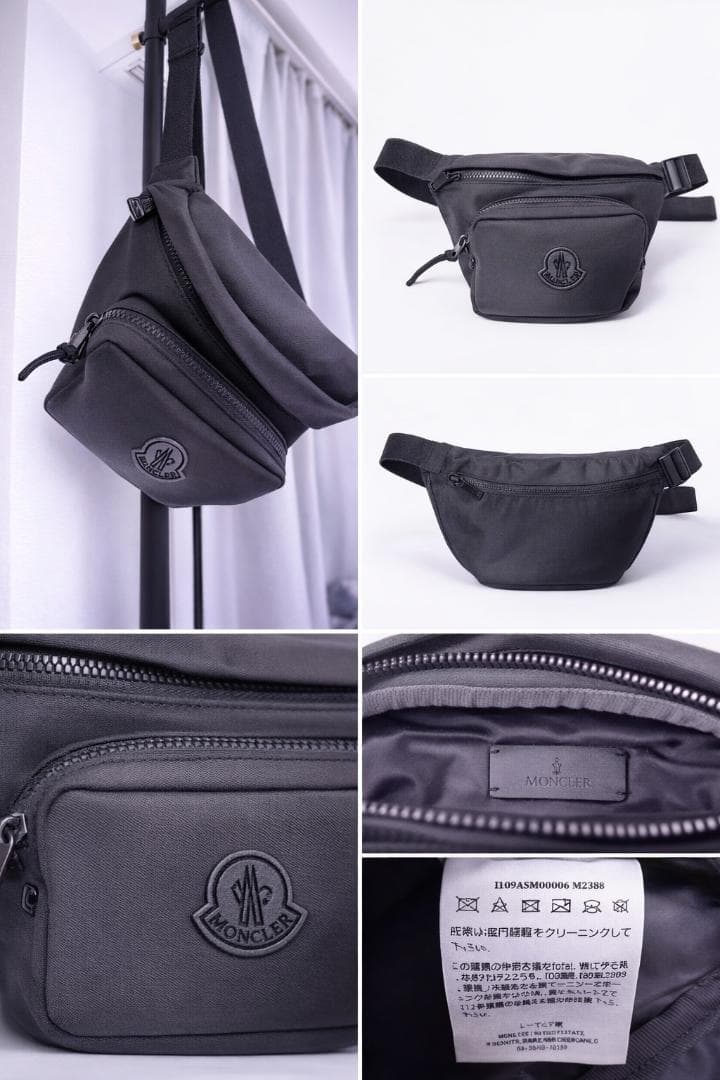 ■美品■モンクレールDURANCEウエストバッグ ショルダーバッグ ブラック