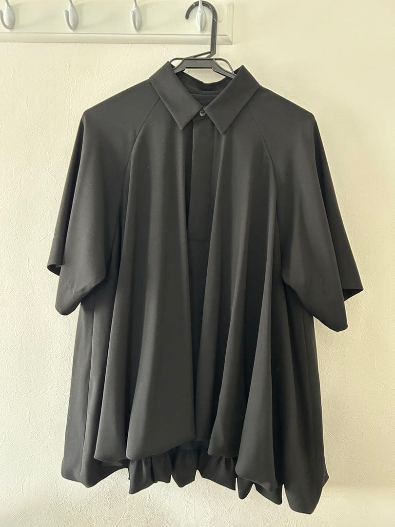 ENFOLD バルーンハーフスリーブブラウス　ブラック サイズ38