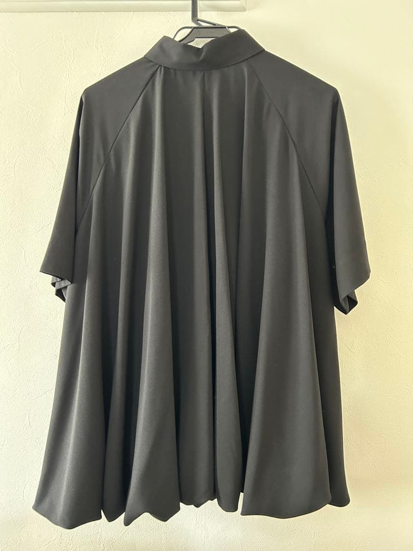 ENFOLD バルーンハーフスリーブブラウス　ブラック サイズ38