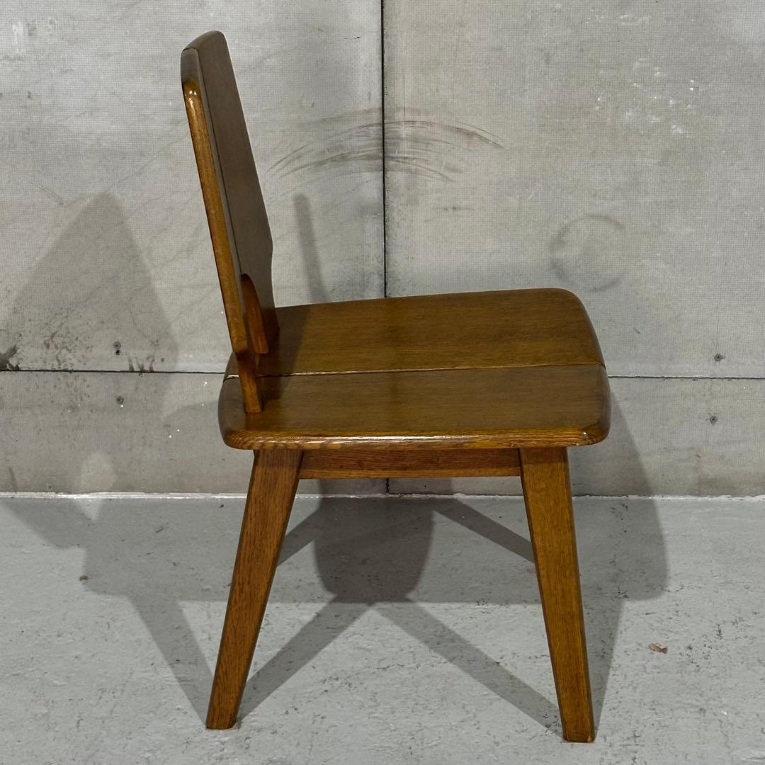 ✦浜本工芸✦ダイニング チェア 昭和アンティーク 無垢材 椅子 レトロ家具