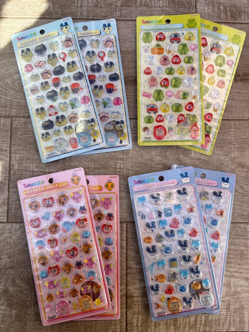 野*品様 【国内正規品】たまごっち ボンボンドロップシール 4種　8枚　本日発送