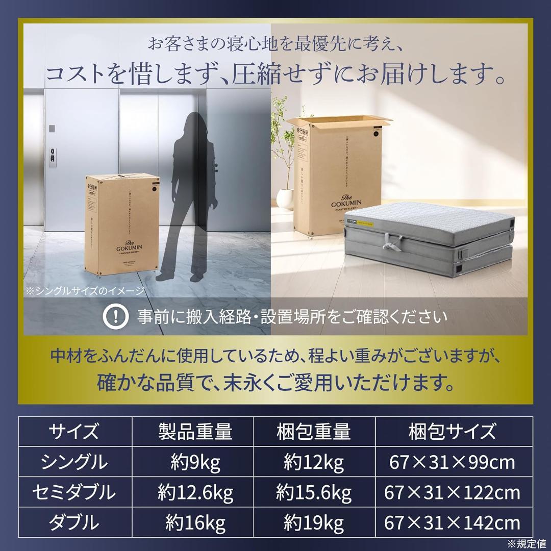 GOKUMIN マットレス 【ダブルサイズ】