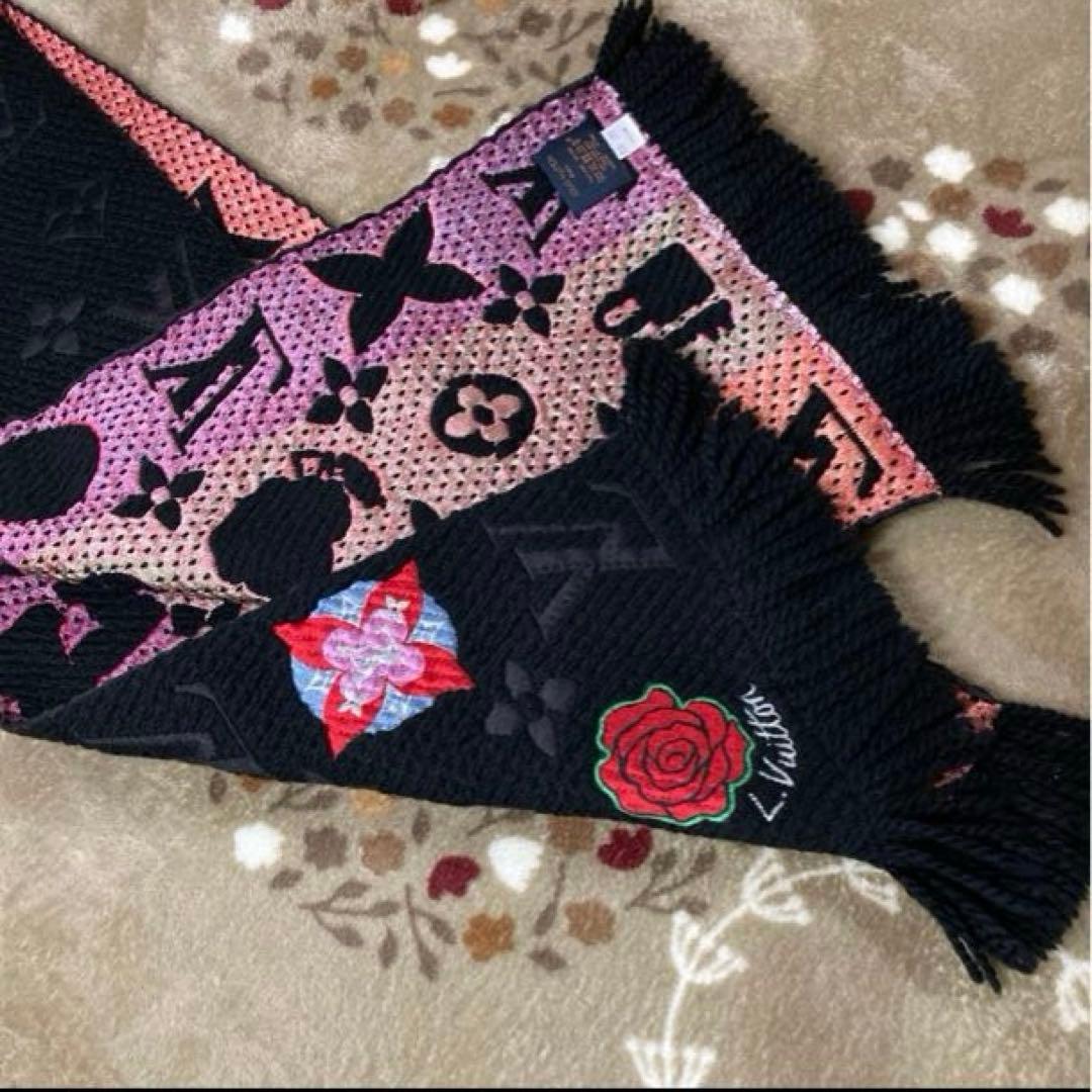 Louis Vuitton ロゴマニア レインボー レア品【美品】マフラー