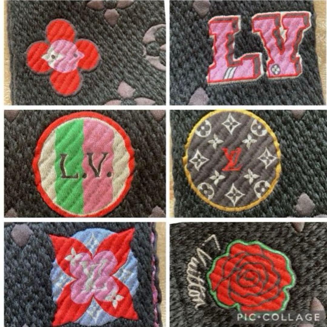 Louis Vuitton ロゴマニア レインボー レア品【美品】マフラー