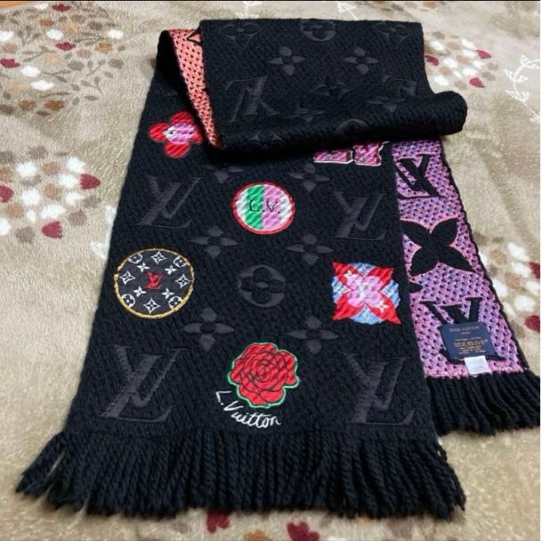 Louis Vuitton ロゴマニア レインボー レア品【美品】マフラー