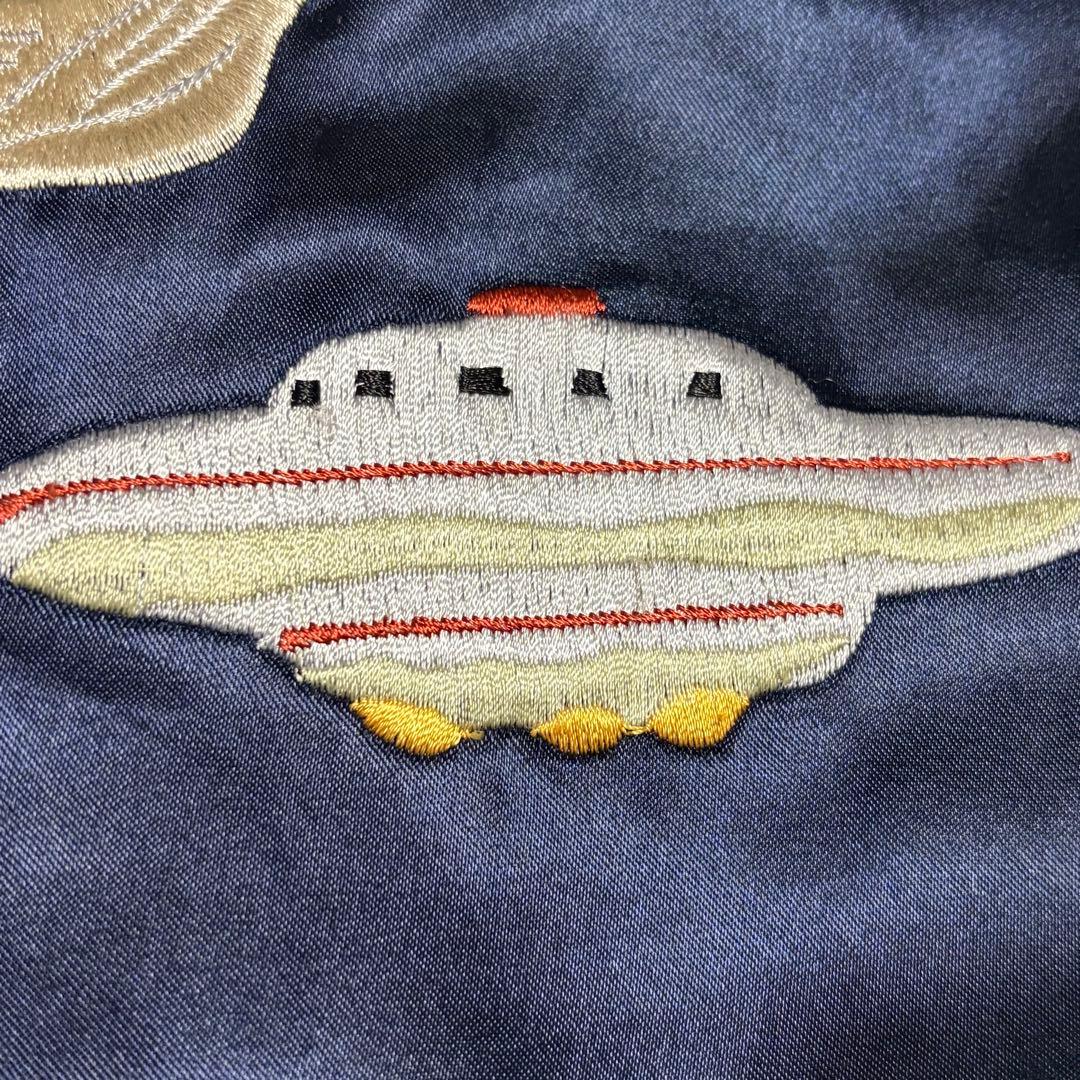 TAILOR 東洋 スカジャン リバーシブル　復刻タグ ブラウン/ゴールド刺繍