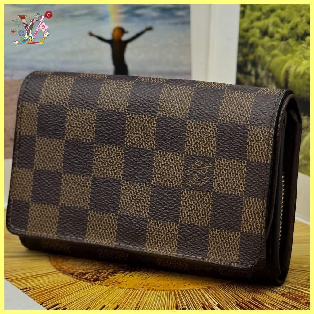 新型 ルイヴィトン ダミエ ポルトモネビエ トレゾール 折り財布 A433